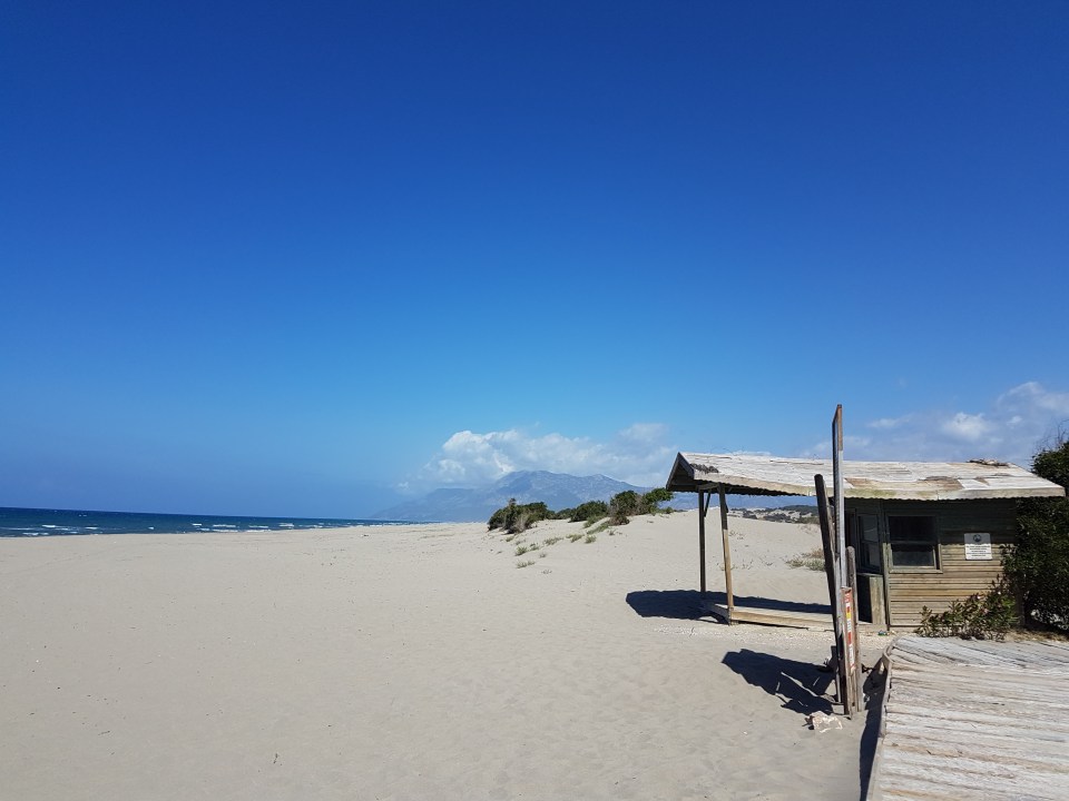 Beginn des langen Sandstrands von Patara